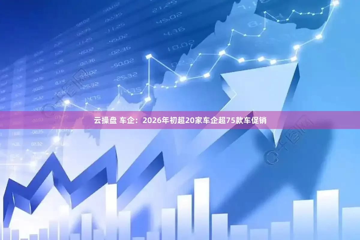 云操盘 车企：2026年初超20家车企超75款车促销